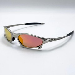 Oakley Penny X-Metal Sunglasses Silver Frame Ruby Lens Vintage RareIN BOX