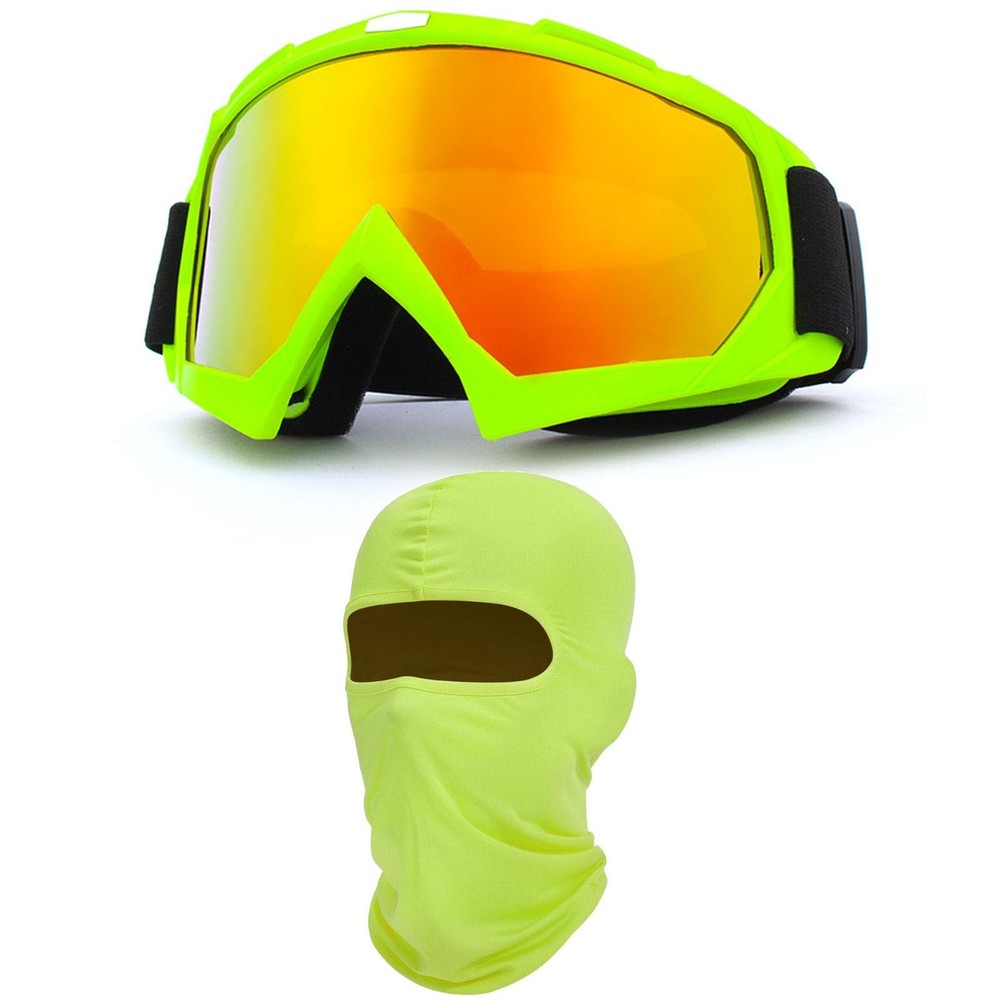 Motorcycle Goggles with Face Mask Windproof, Dustproof, Racing Ski Goggles
