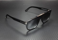 Tom Ford Cecilio-02 FT0628 01B Shiny Black Gradient Smoke 57 mm Men’s Sunglasses