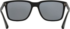 Emporio Armani EA4047 5063/81 Black Rubber Grey Polarized Sunglasses