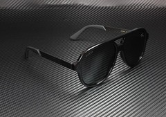 GUCCI GG0688S 001 Aviator Black Ruthenium Black Grey 59 mm Men’s Sunglasses