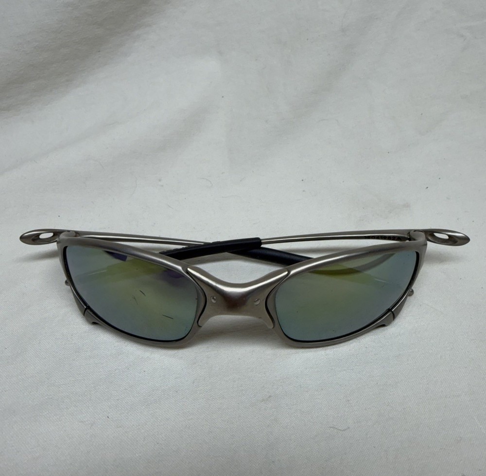 Vintage Oakley Juliet X Metal Plasma Ice Iridium Sunglasses JE041982A USA 2004
