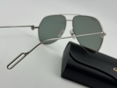 PREMIERE C DE CARTIER PILOT SHAPE SLVR SUNGLASSES CT0110S NEW 100% GENUINE $1425
