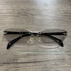 Masaki Matsushima MF-1141 Titanium Cyber Half-Rim Glasses Sunglasses Japan Case