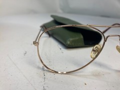Unknown Vintage Aviator Frames with Cases ~55-20-140