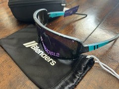 BLENDERS Jade Tiger Eclipse X2 Sunglasses Polarized Blue Lenses Wrap Cat 3 NEW