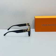 Louis Vuitton Z1165W Sunglasses Black Frame Gray Lens Gold Detail New Box