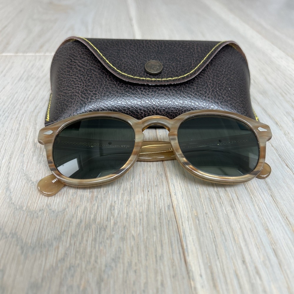 Used Very Good – Moscot Lemtosh 46 Blonde With Green Lens