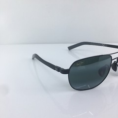 NEW MAUI JIM GUARDRAILS MJ 327-02 Gloss Black with Neutral Grey Polarized JAPAN