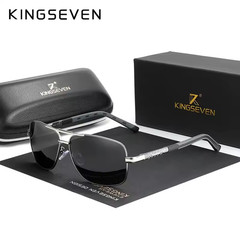 KINGSEVEN 2026 Brand Men Aluminum Sunglasses HD Polarized UV400 Mirror Male Sun