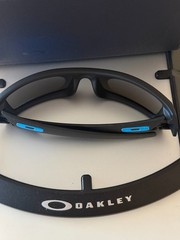 OAKLEY Gascan Rectangular Sunglasses Black/Blue Lens OO9014 NEW