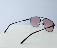 Gucci GG1676S 005 Unisex Square Sunglasses in Black with Grey Lens 100% UV
