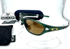 OAKLEY FIVES 1.0 ALGAE GREEN / GOLD IRIDIUM SUNGLASSES 03-132 VTG AUTHENTIC RARE