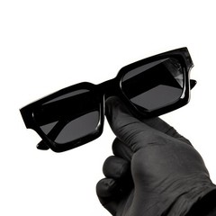 Large Dark Black Tint Mens Top Quality Acetate Hip Hop Fashion Sunglasses