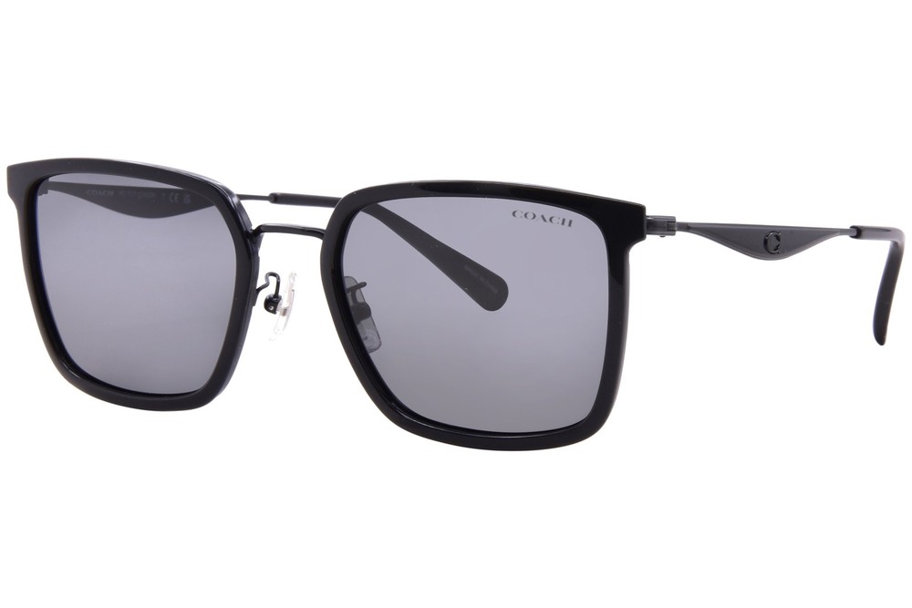 Coach CW226 HC7171 934487 Sunglasses Men’s Black/Grey Solid 56-21-150