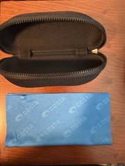 Costa Del Mar Sunglasses Rinconcito Matte Black with Blue Mirror 580P Lenses