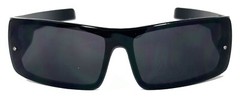 Retro Locs Mens Sunglasses 100% UV400 Shiny Black Frame LC54
