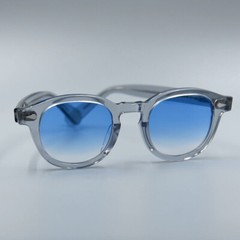 Handmade blue glasses blue gradient lens sunglasses Men’s classic glasses UV400