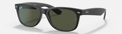 Rayban RB2132 622 Matte Rubber BLACK 55-18-145 Sunglasses.no Case