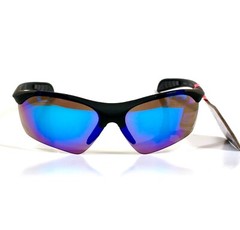 2 Pair Foster Grant Scrimmage Maxblock Blue Mirrored Sport Wrap Sunglasses New!