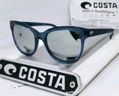COSTA DEL MAR teal/silver mirror BIMINI polarized 580G sunglasses NEW IN BOX!