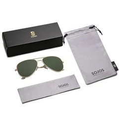 Polarized Aviator Sunglasses Stainless Steel Frame UV Protection Men Women