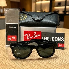 Ray-Ban RB2140 Wayfarer Classic Sunglasses Sunglass Black Frame Black Lens 50mm