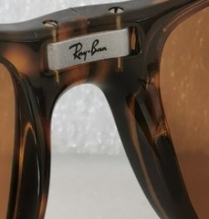 Italy RAY-BAN Mock Tortoise WAYFARER SUNGLASSES folding RB4105 710 54mm