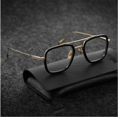 Lightweight Outdoor Evening Party Sun Glasses Men Sunglasses Square Metal Trendy