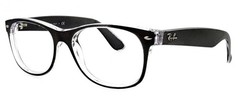 RAY-BAN RB2132 6143 55mm Gray Crystal Wayfarer Sunglasses Eyeglasses Frame Italy