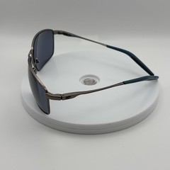 Costa Sunglasses Mens Gray 580P Polarized Tinted Square Metal Frame TR1247