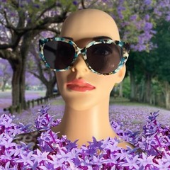 Cat-Eye Perverse Bohemian Sunglasses Multicolored Trendy Style UV Proteccion