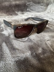 New Ray-Ban Justin Rb4165 Polarized 54mm Matte Havana Brown Gradient Sunglasses