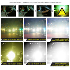 Men Photochromic Night Vision Sunglasses Color Change Transition 2025 Yellow Big