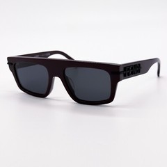 NEW FENDI FE40091U 69A BORDEAUX GREY SQUARE MEN SUNGLASSES FENDI