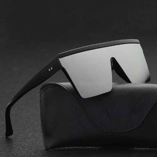 Men’s Women’s Sunglasses Black Mirror Lens Reflective New Style Designer Shades