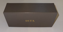 DITA SUBDROP DTS 429-A-01 Black – Silver Cobalt Blue Lens Large Sunglasses