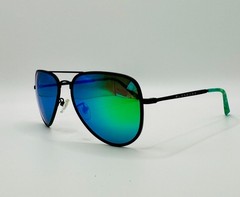 Blenders Aviator Star Vixen Black Frame & Green Polarized Mirrored Sunglasses