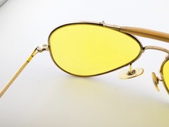 Randolph Engineering Sunglasses, 6 1/2 R/E 23K GP Gold, Metal, USA United States