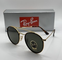 Ray-Ban RB3647N 001 51-22 Round Double Bridge Gold Frame G-15 Lens 51mm-Havana