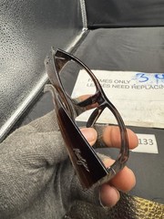 Maui Jim MJ266-01 World Cup Sunglasses Wrap Chocolate Stripe Fade FRAME ONLY