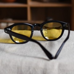 Men’s Yellow Sunglasses women johnny depp glasses black acetate glasses SMALL