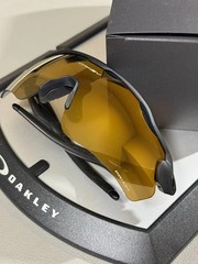 Oakley Radar EV Path Sunglasses 24K Gold Lens Matte Black Frame Fast Shipping