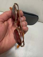 GIORGIO ARMANI Sunglasses Gold-Tone Brown Tortoiseshell Frame VTG SEE DETAILS