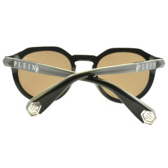 NEW!! PHILIPP PLEIN SPP002 700G 51-22-145 Black Round Full Rim Mens Sunglasses