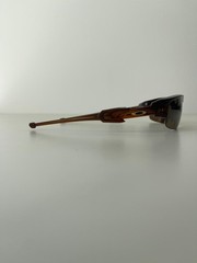 Oakley Flak 12-901 Sunglasses 63-14 smaller Rootbeer plastic frame w/ gold logos