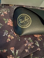 Ray-Ban ORB2132 Wayfarer Polarized Glass Lenses Black Rubber Frame