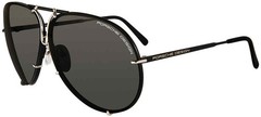 Porsche Design P 8478 Black/Silver j Size 69 Sunglasses