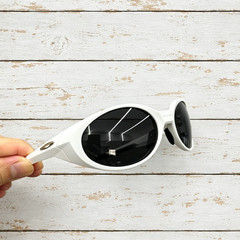 Oakley Eye Jacket Redux OO9438 Polarized Sunglasses White Frame Black Lenses