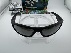 MAUI JIM MAUKELE MJ 682-02 MATTE BLACK W/ NEUTRAL GREY POLARIZED SUNGLASSES NEW